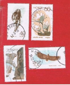 Norway #551-554  VF used   Nature   Free S/H