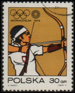 Poland 1879 - Cto - 30g Olympics / Archery (1972)