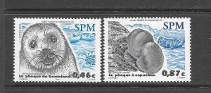 SEALS - ST PIERRE and MIQUELON #748-9  MNH