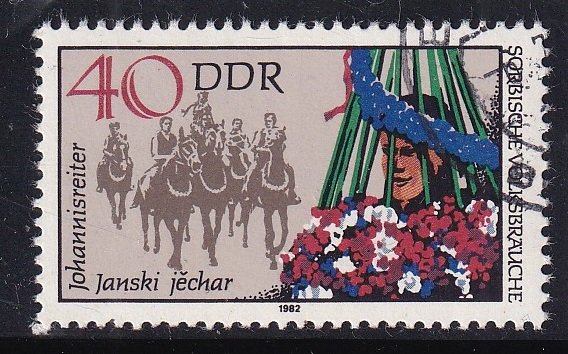 German Democratic Republic  DDR  #2279e  cancelled  1982  folklore 40pf