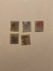 Cuba, Lot of 5, Used, 1882-3