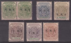 TRANSVAAL 1900 VRI OVERPRINTED ARMS RANGE