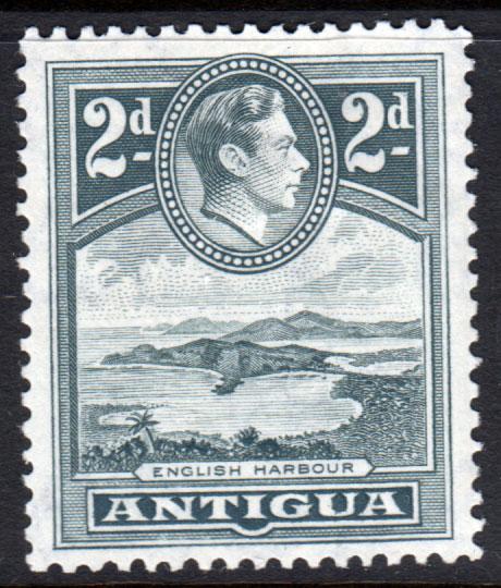 Antigua KGVI 1938 2d Grey SG101 Mint Hinged