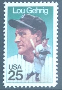 USA 1989 LOU GEHRIG(BASEBALL) SG2400  UNMOUNTED MINT.