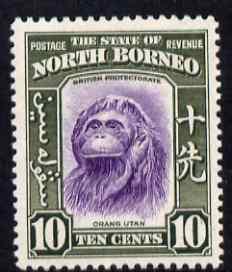 North Borneo 1939 Orang-Utan 10c (from def set) lightly m...