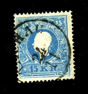 Austria #11a Used F-VF Tiny thin Cat $21