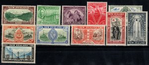 New Zealand #247-57 F-VF Unused CV $3.35 (X7093)