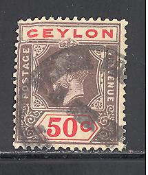 Ceylon  Sc # 209 used  (DT)