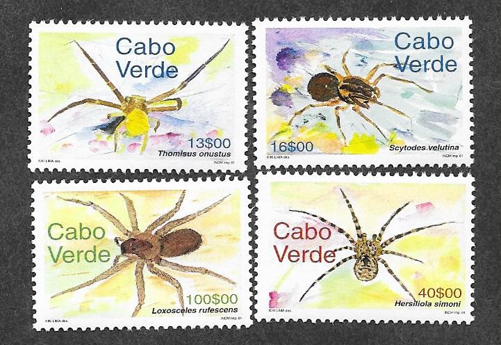 Cape Verde 770-773 Mint NH MNH Flora Fauna Insects Spiders!