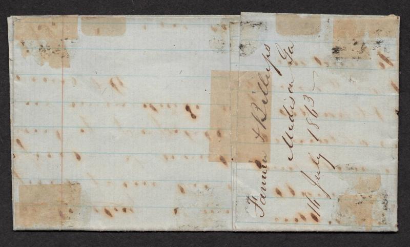 **CSA SC# 2 XF Madison, GA 7/16/1863 CDS Adversity Contents