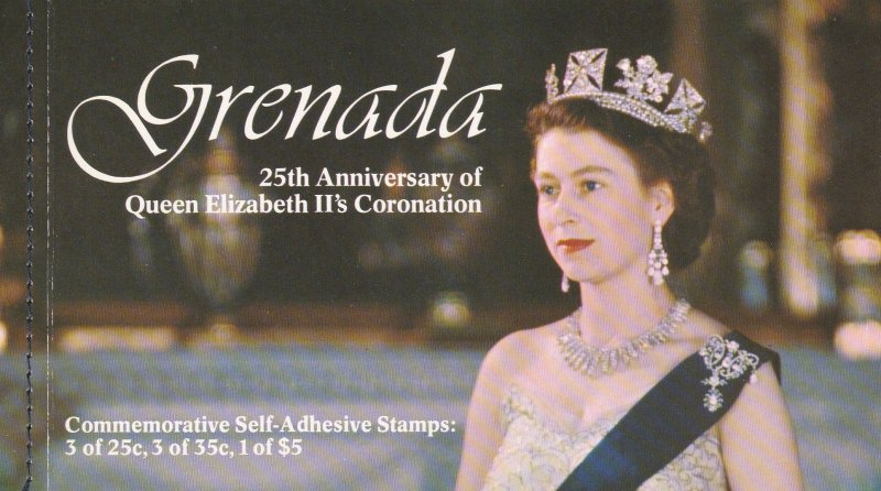 Grenada # 877, Q Elizabeth Coronation 25th Anniversary, Complete Booklet