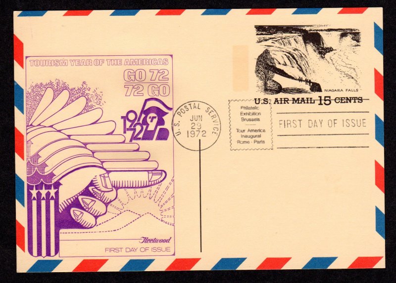 Scott # UXC13. First day of issue Cover. FDC. Postal Card.. Lot 220310