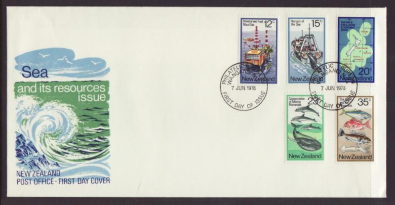 New Zealand 666-670 Sea Resources U/A FDC