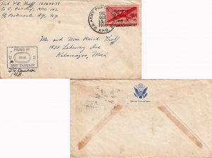 United States A.P.O.'s 6c Transport 1944 U.S. Army Postal Service, A.P.O. 102...