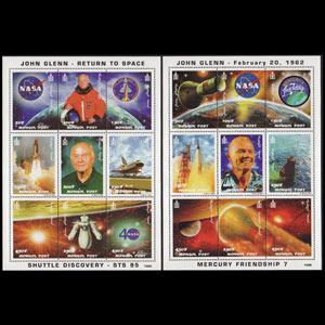 MONGOLIA 1998 - Scott# 2355-6 Sheets-Cosmonaut NH