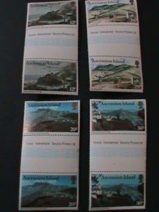 ​ASCENSION-1981-SC# 269-72 VIEWS OF GREEN MOUNTAIN-GUTTER PAIRS  -MNH VF-