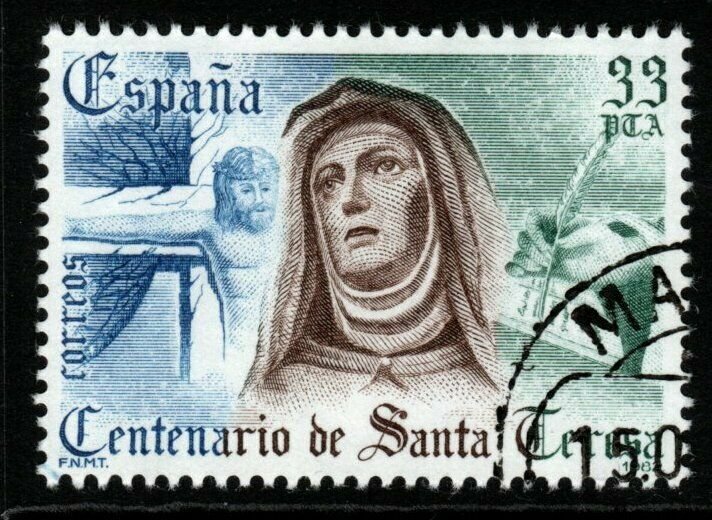 SPAIN SG2694 1982 400th DEATH ANNIV OF ST.TERESA OF AVILA FINE USED 