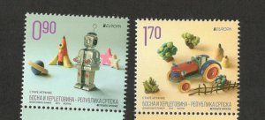 BOSNIA-SERBIA-MNH** SET-EUROPA CEPT-OLD TOYS-2015.