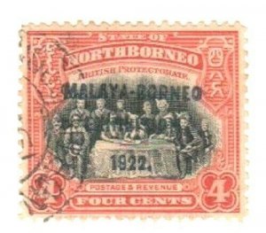North Borneo Scott 140a Used (Gibbons 257a variety) [TG1383]