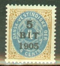 ED: Danish West Indies 40a mint CV $45