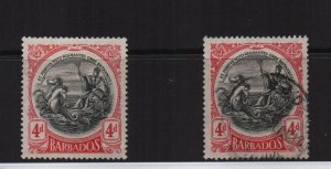 Barbados 1918 SG199 1 lightly mounted mint 1 used