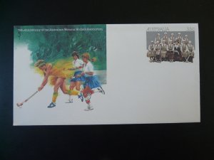 women's hockey postal stationery Australia 1985