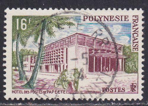 French Polynesia # 195, Papette Post Office, Used