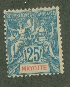 Mayotte #10 Unused Single