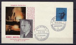 Germany Bund Scott # 821, used, FDC