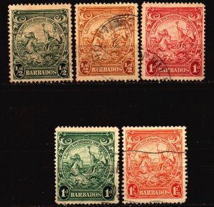 Barbados Used Scott 193 - 195