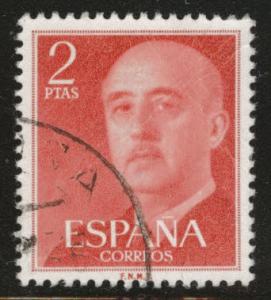 SPAIN Scott 829 Used from 1954-56 Franco FNMT imprint set