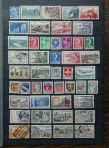 France 1945 values to 15f + useful range of commemorative issues Used