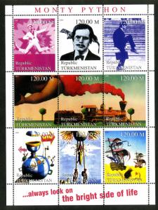 TURKMENISTAN MNH UNLISTED MONTY PYTHON BLOCK/  BIN $4.00