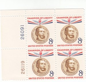 Scott # 1118 - 8c -  Champion of Liberty Issue - plate block of 4 - MNH