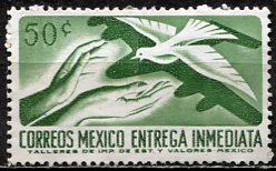 Mexico; 1973: Sc. # E20; O/Used UnWmk. Single Stamp