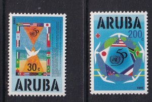 Aruba   #116-117   MNH  1995 anniversary UN