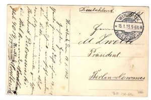 GERMAN SOUTH WEST  AFRICA 15-1-13 WINDHUK PICTURE CARD