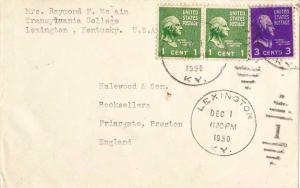 United States Kentucky Lexington 1950 numeral duplex  1c Washington (2) and 3...