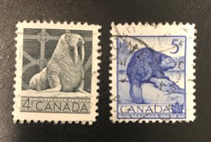 Canada # 335-336 Used