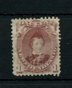 ?#32 one cent Newfoundland NFLD F-VF Mint no gum, Cat$80 Canada