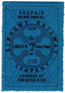 (I.B) Sirhowy Railway : Newspaper Parcel 3d