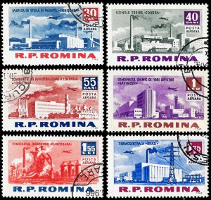 Romania 1960 Sc C129-34  U cto vf Industrial development