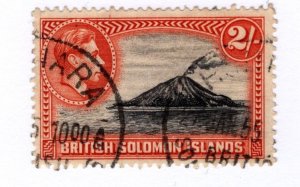 British Soloman Islands #76 Sm. Thin Used - Stamp - CAT VALUE $6.50