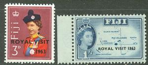 Fiji # 196-97 Royal Visit 1963 (2)  Mint NH