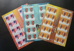 Malaysia Traditional Costumes 2006 Cloth Attire Fashion (sheetlet) MNH *rare