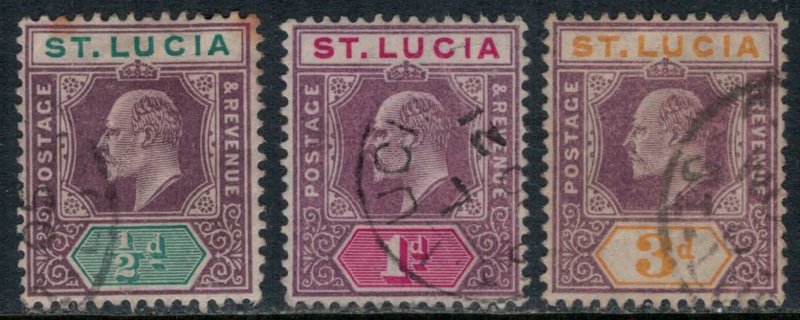 St. Lucia #43-4,7  CV $12.80