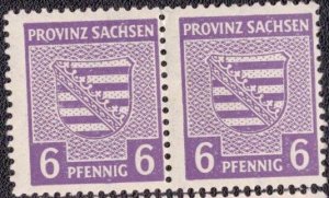 Germany DDR Russian Occupation Saxony 1945 -  13N4 MNH Watermark Y