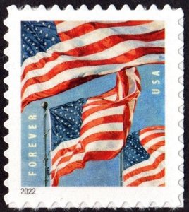 NEW ISSUE: (Forever) U.S. Flags Sheet Single: BCA (2022) SA