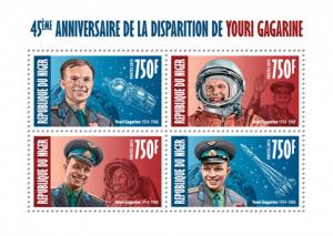 NIGER 2013 SHEET GAGARIN SPACE ASTRONAUTS nig13425a