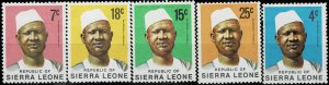 SIERRA LEONE  1972 PRESIDENT SIAKA STEVENS  MNH